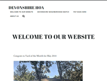 Tablet Screenshot of devonshirehomeowners.org